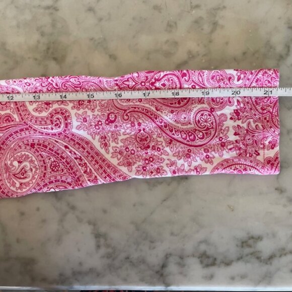 RALPH LAUREN Girls Pink Paisley Long Sleeve Dress Elastic Waist L 12-14 - Picture 13 of 16